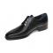 Duca Di Matiste "Forano" Black Genuine Italian Calf Leather Lace-Up Dress Shoes.